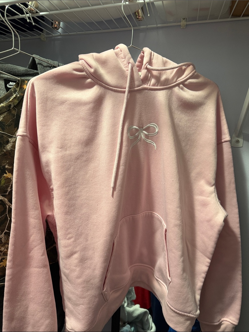 Women's Pink Bow Hoodie